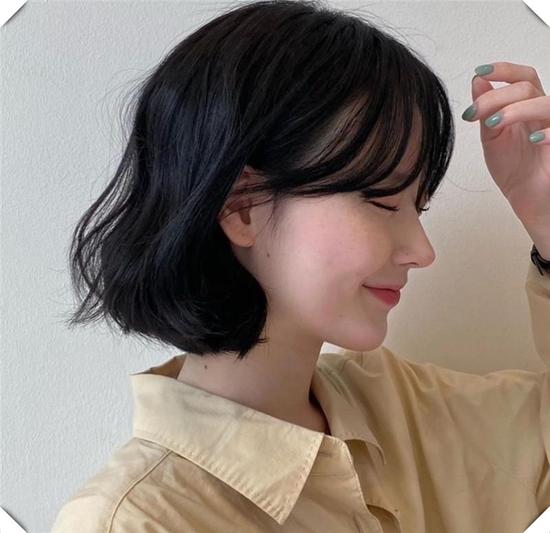 适合尖下巴的发型图片欣赏,下巴短适合什么样的发型图片欣赏