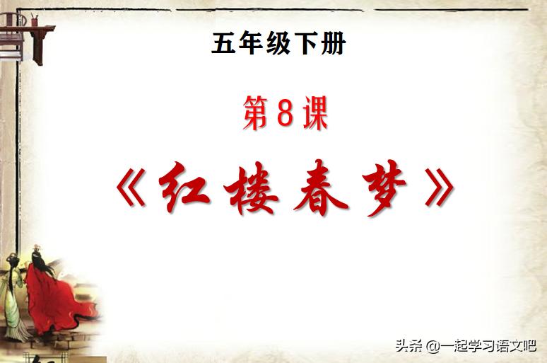 五年级语文红楼春趣笔记,五下语文第8课红楼梦春趣