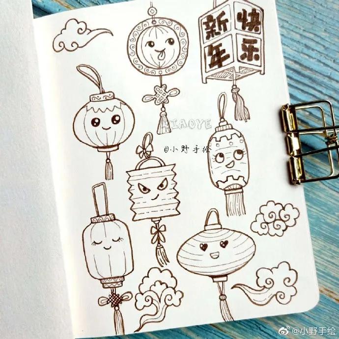 假期手抄报简单又漂亮可爱的图案,又好画又漂亮的手抄报