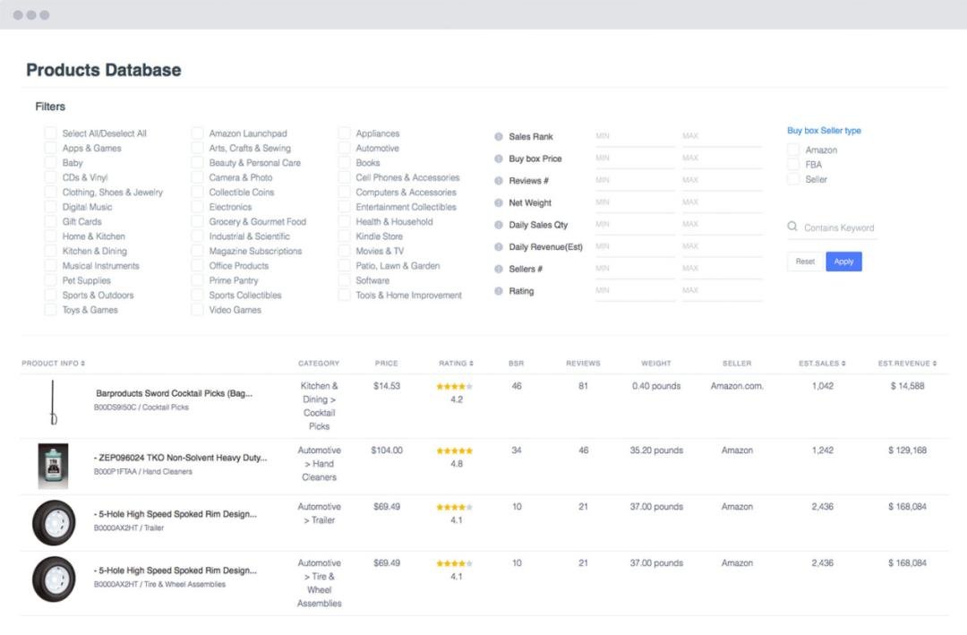 亚马逊选品工具,亚马逊套利选品工具