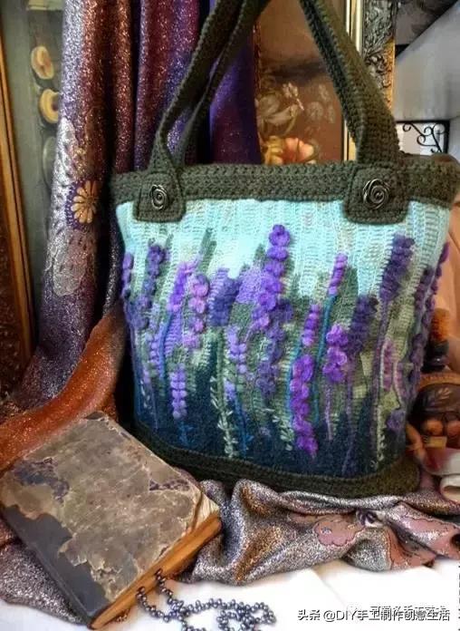 厉害了，极美爱尔兰钩花包包，看了这个才是真服气