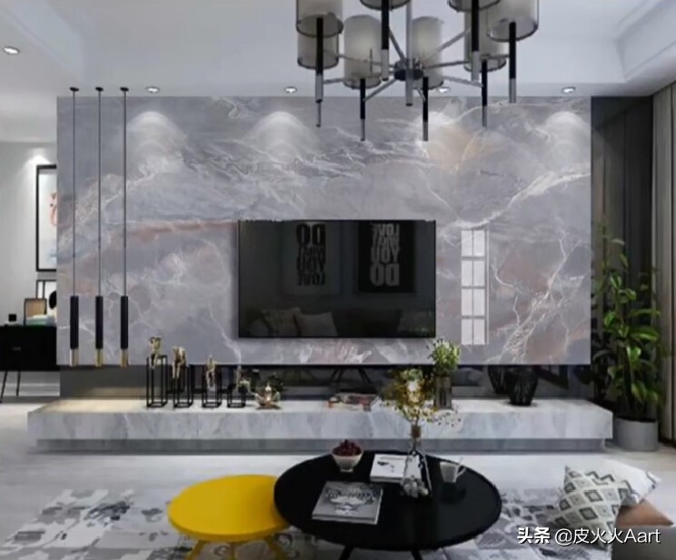 没有豪华的装修却有很美的背景墙,复式背景墙怎么装修才高档