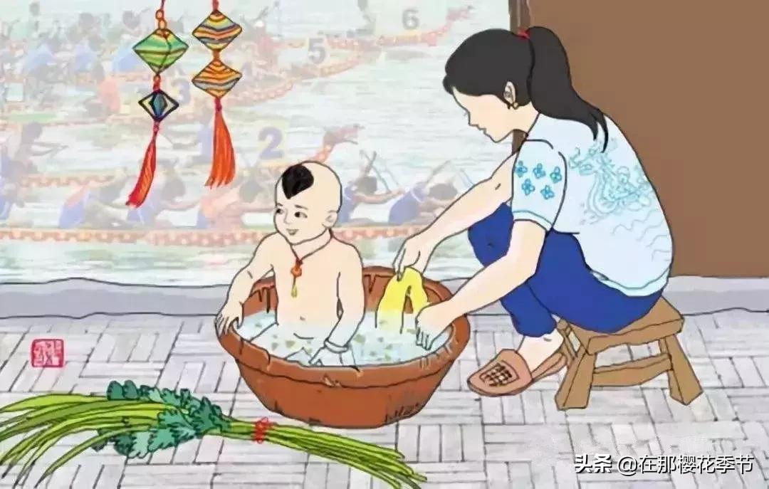 一位客家妈妈用艾草煮水给儿子洗澡，结果万万没想到.