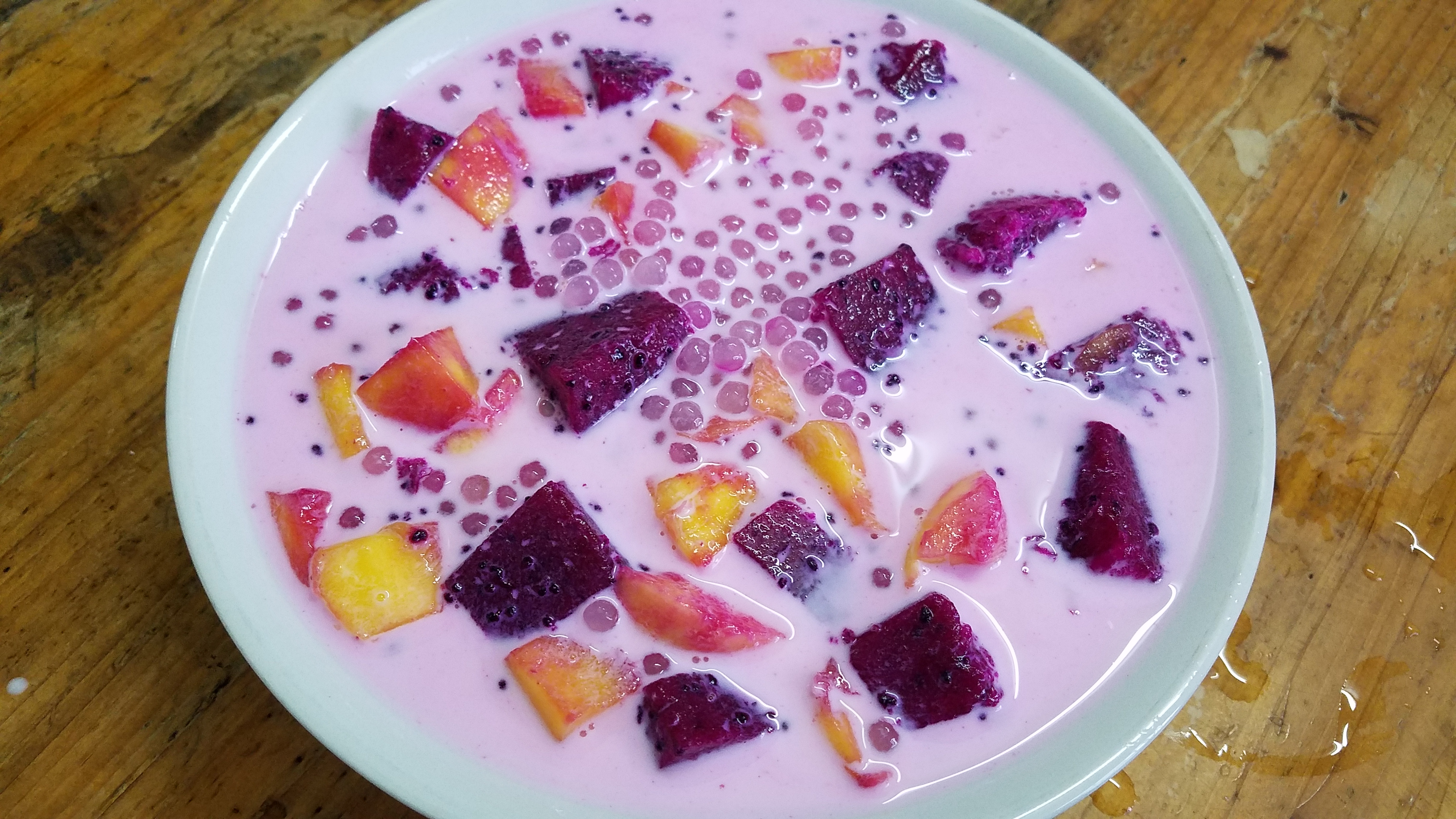 自制冰镇芒果西米露夏日清爽必备,木瓜西米露牛奶冷饮的做法