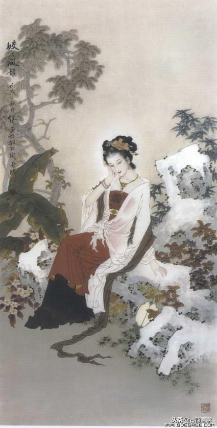 中国古典百美诗画（上）：一位佳丽一首古诗，可谓赏心悦目，收藏