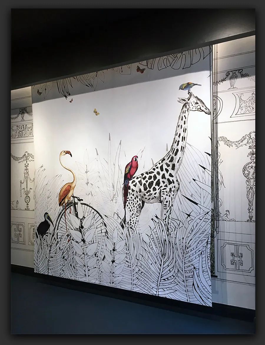 凹凸不平墙面用什么记号笔,墙面艺术设计作品