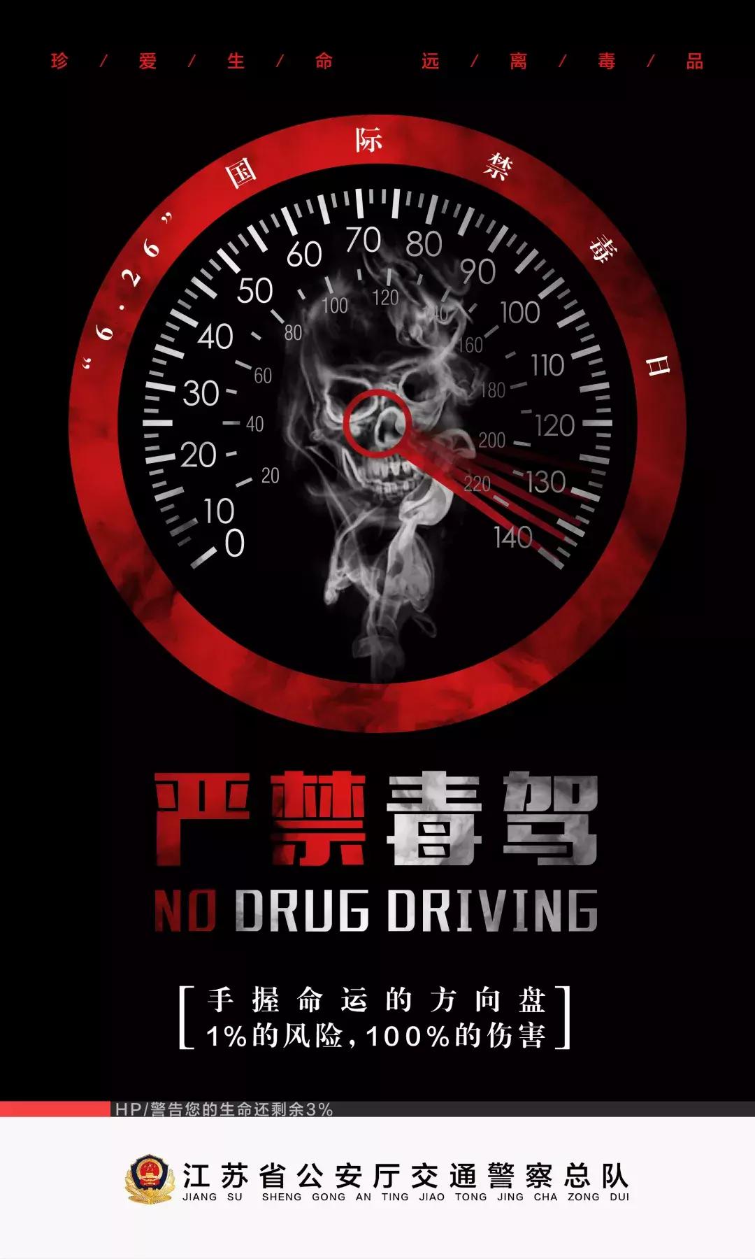 毒驾有多可怕,禁毒宣传月拒绝毒驾