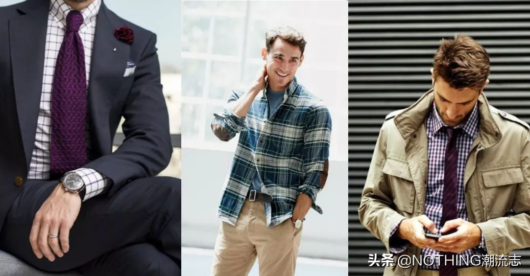 格纹衬衫新手入门,工装格纹衬衣