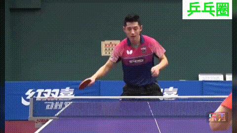 马龙张继科前冲弧圈球动作区别,张继科反手拉前冲慢动作