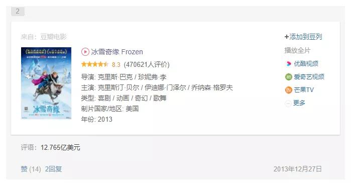 冰雪奇缘2首日票房,冰雪奇缘2票房预测