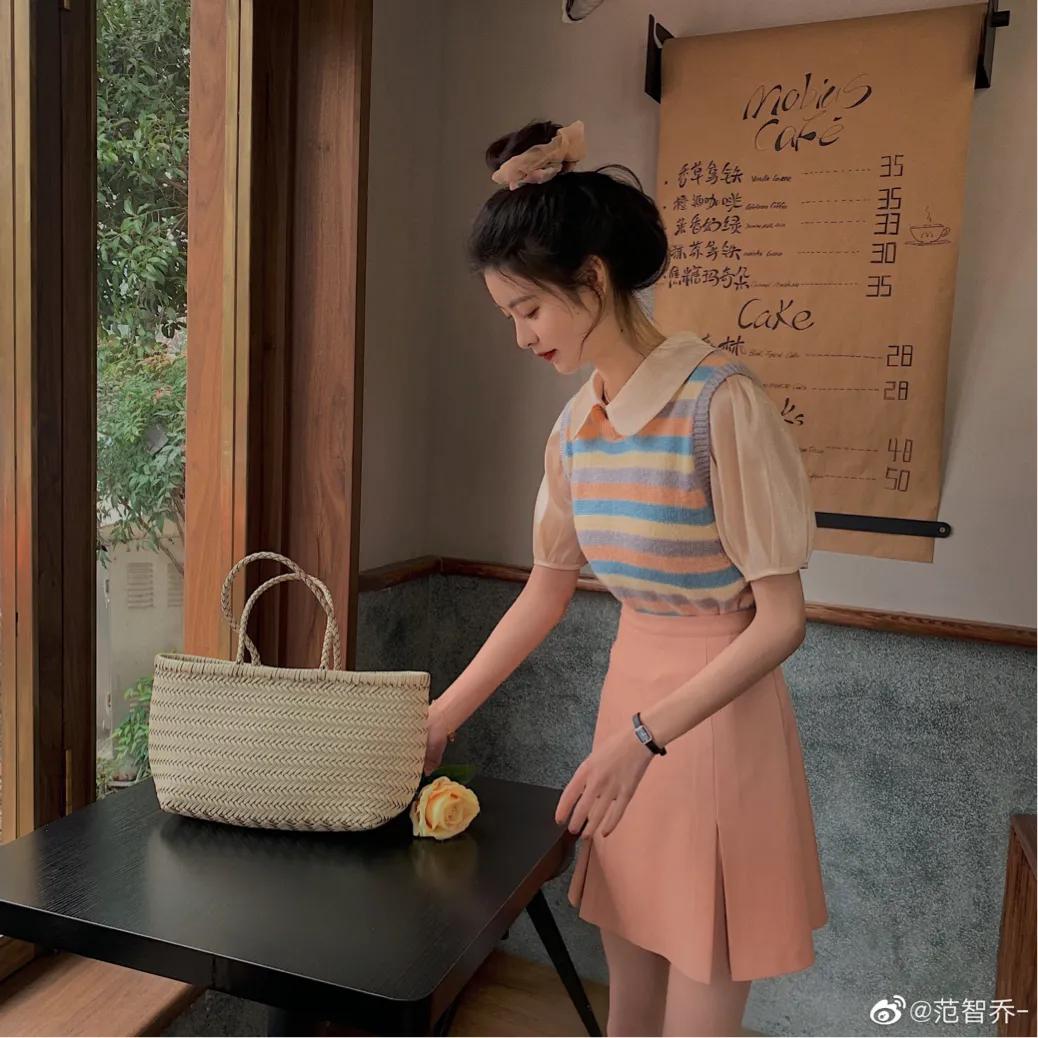 范智乔女装搭配,范智乔套装女裙