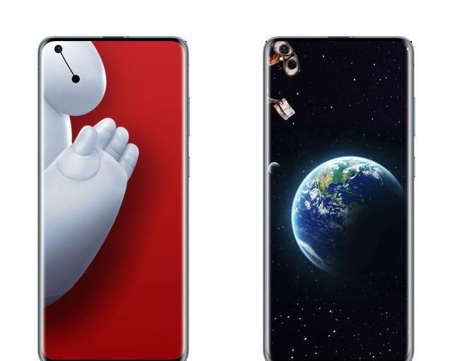 挖孔屏变全面屏壁纸,右挖孔屏壁纸手机超清全面屏