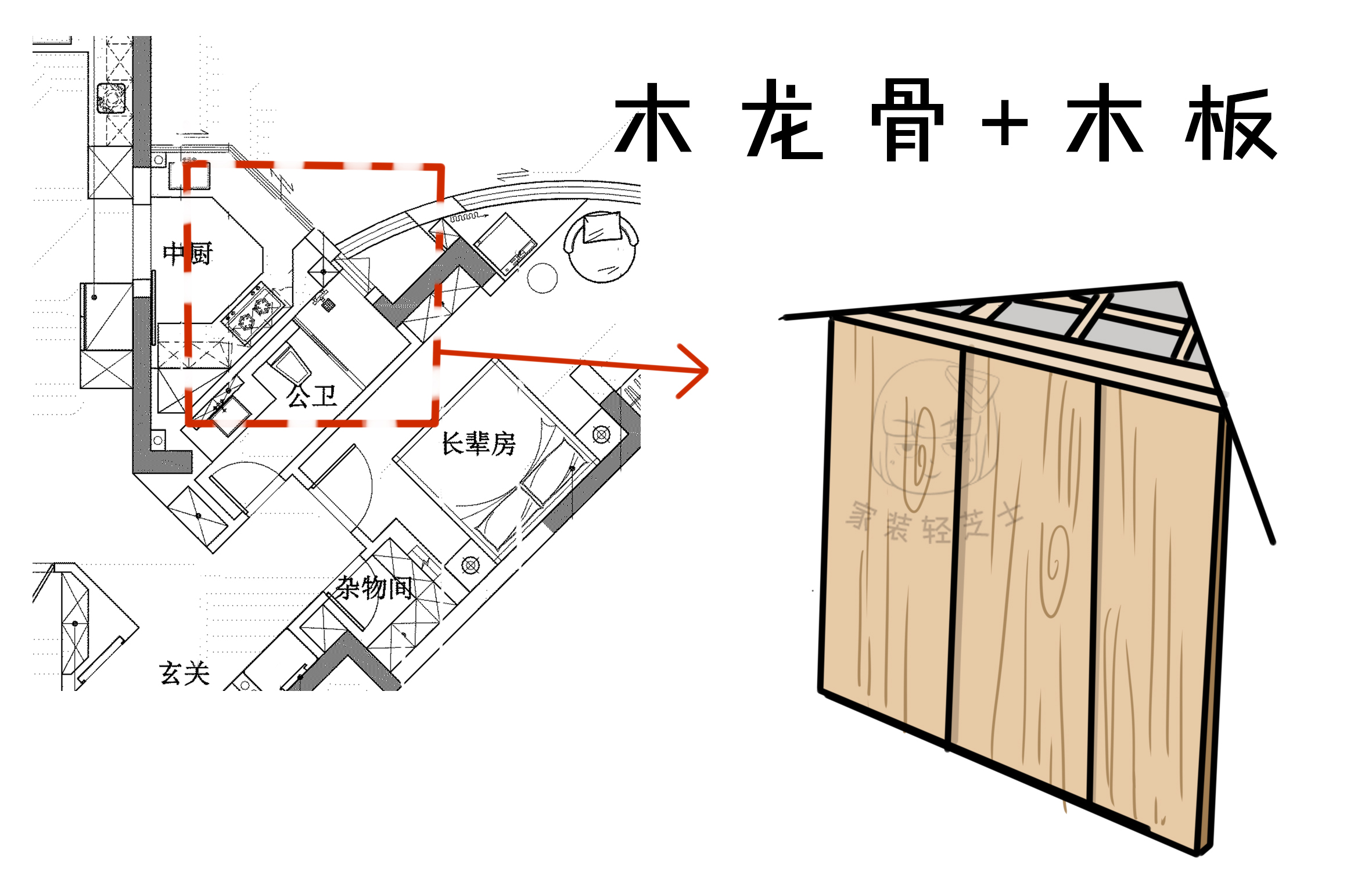 爆改常规户型,客厅异形户型改造方案