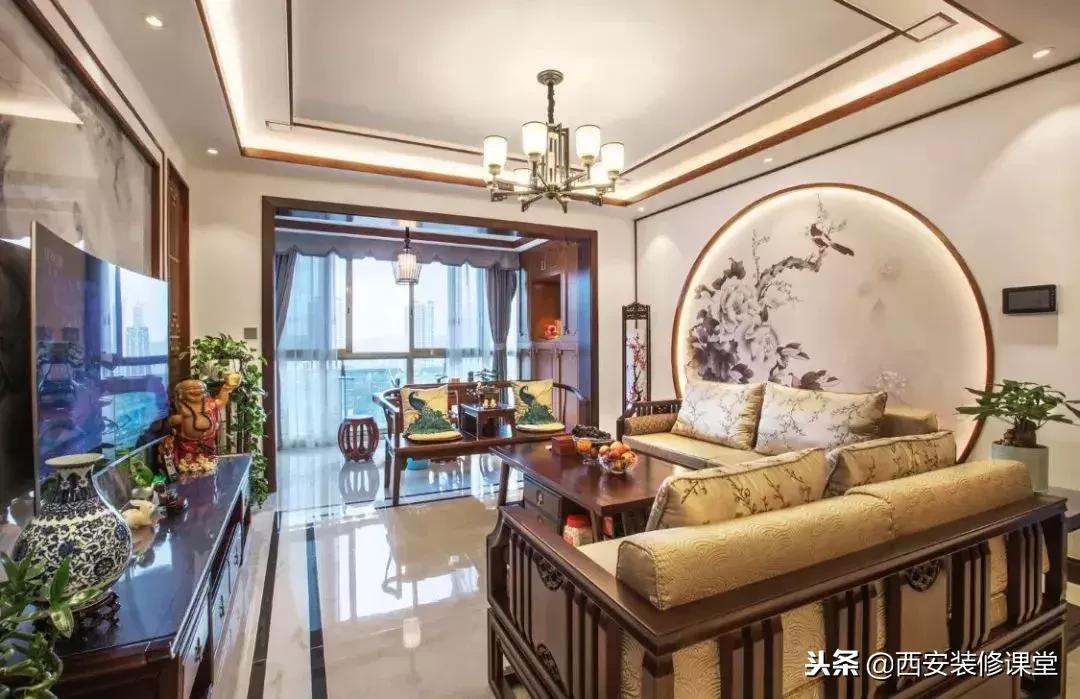 30款新中式客厅骨子里的东方韵味,30款中式客厅韵味十足