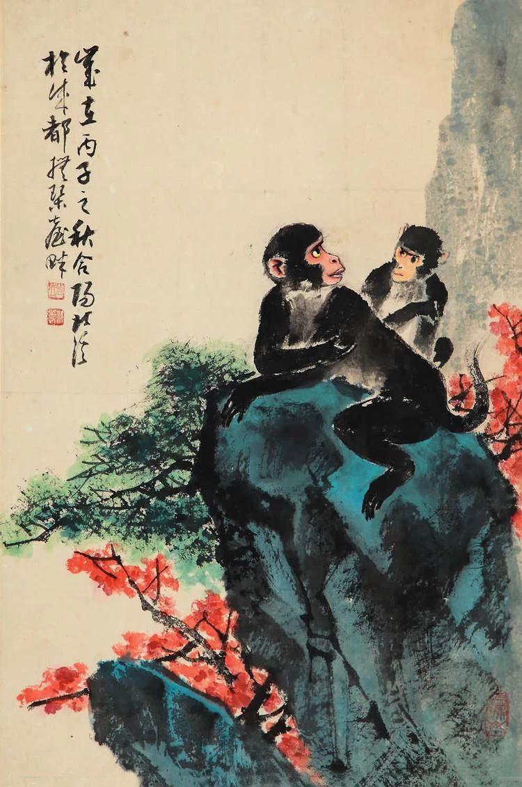他画的猴子带有人情味,人们送他一个外号“蜀中美猴王”