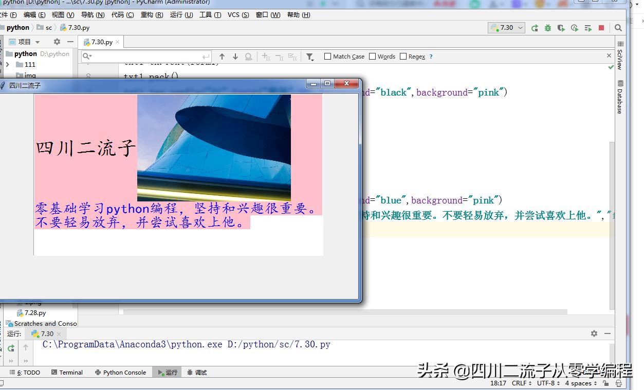 学习编程第177天python编程富文本框text控件的使用