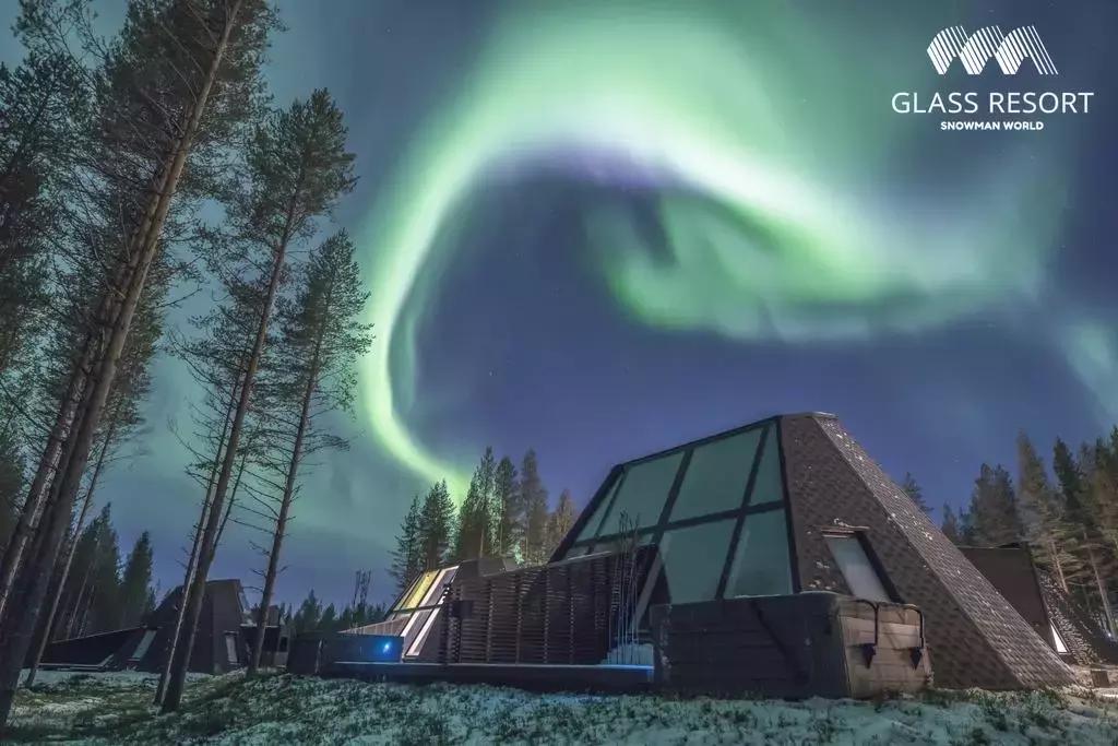 芬兰玻璃屋极光之旅,芬兰极光玻璃屋2024