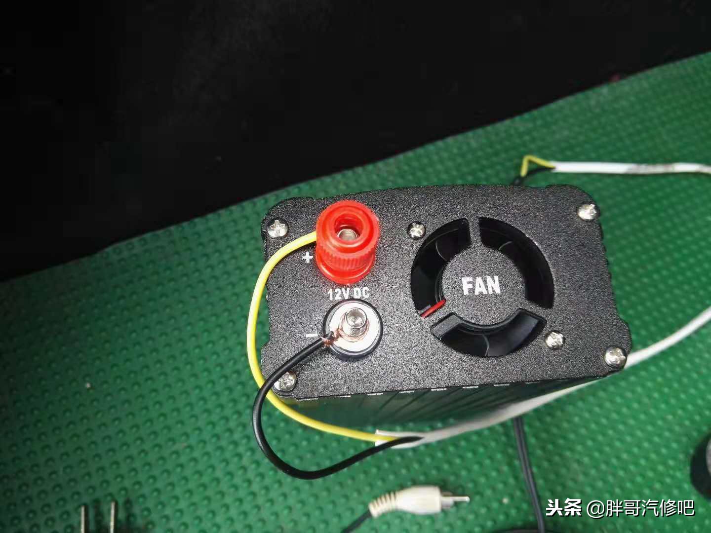 家用音响改装220伏音箱,车载低音炮12v改家用过程