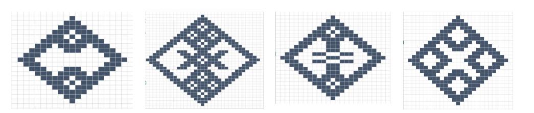 日本刺子绣针法,日本传统刺子绣图典