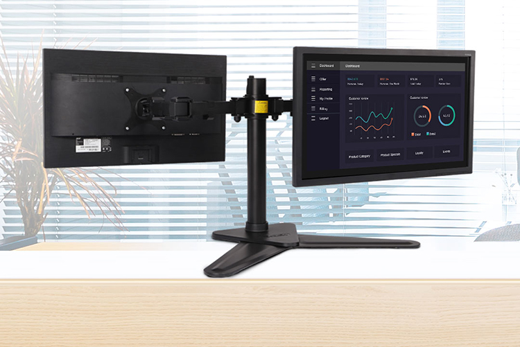 桌面多合一显示器支架,桌置式双屏支架