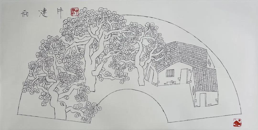 江南山水画白描,江南山水画工笔白描