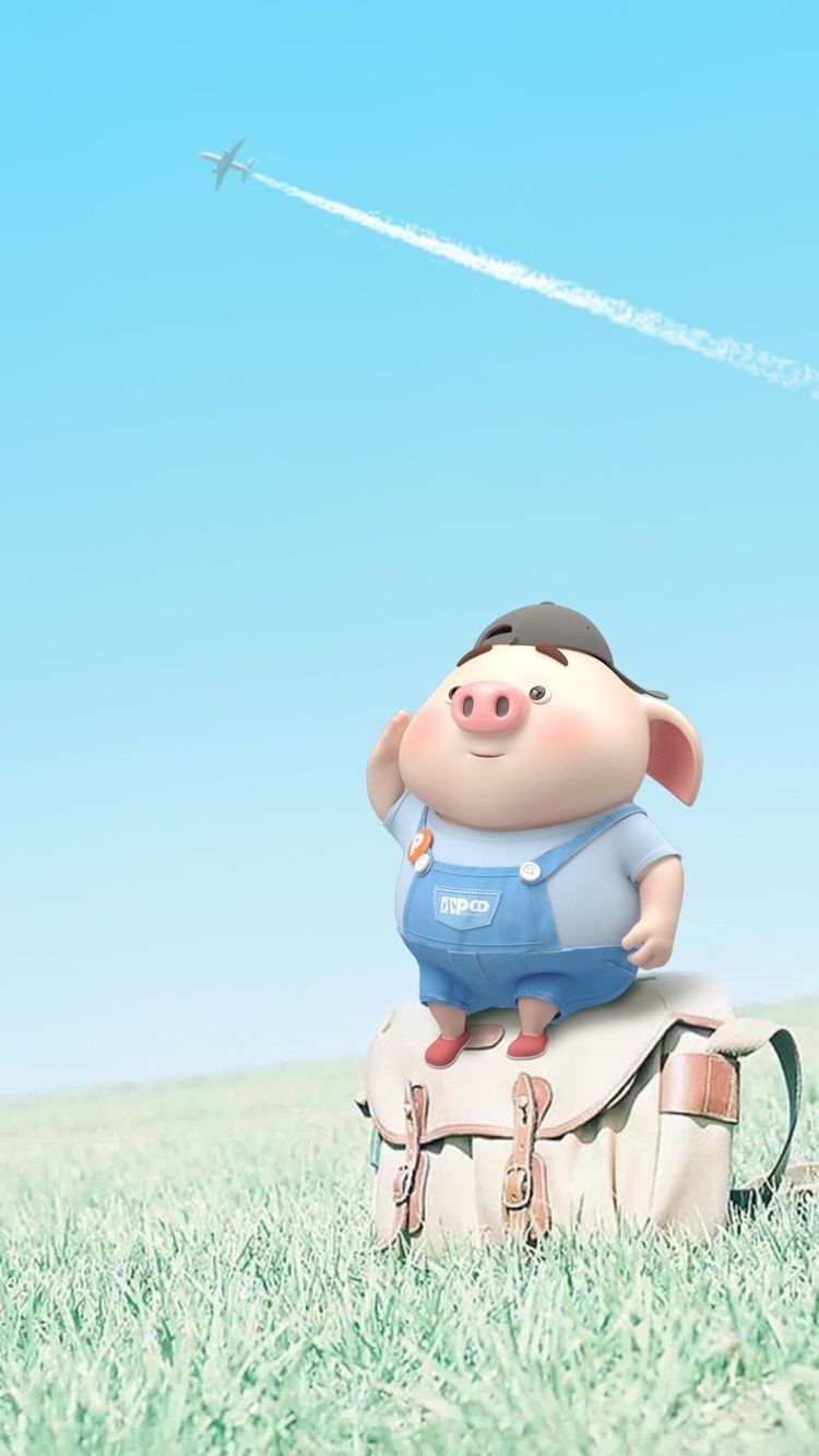 手机壁纸可爱猪猪,可爱情侣猪猪图片高清壁纸