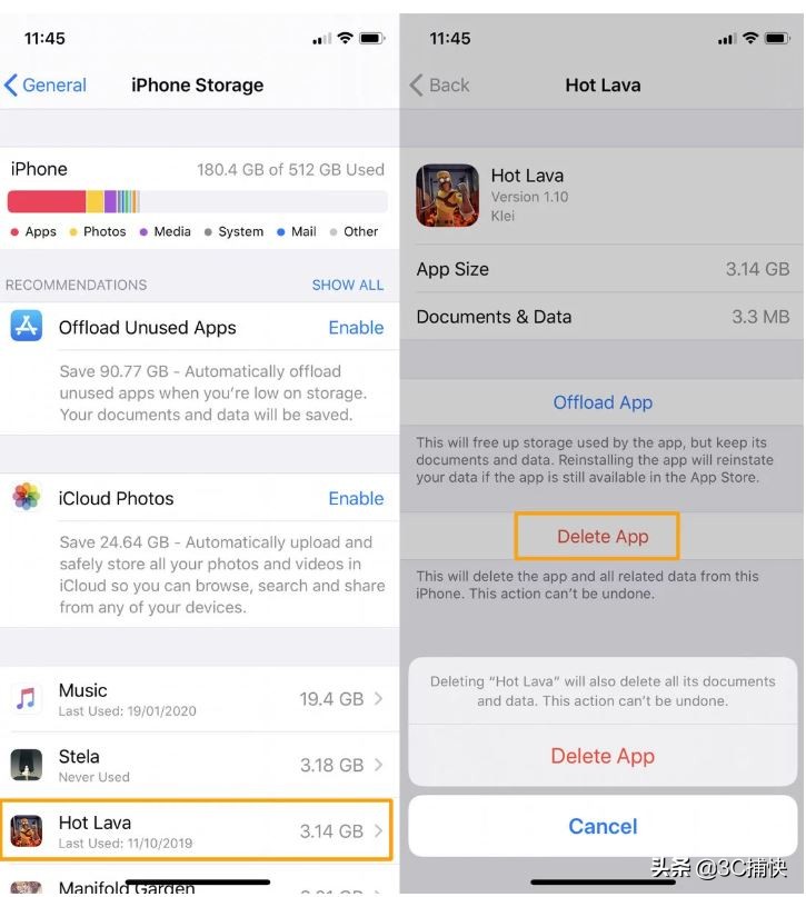 怎样清除iphone的缓存转存数据,苹果平板app缓存怎么清理