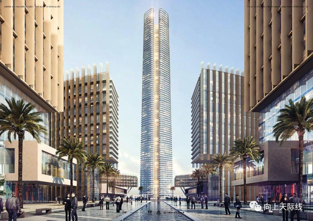 埃及开罗cbd项目标志塔,埃及新首都cbd项目20栋建筑封顶