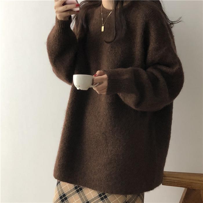 韩系穿搭宽松咖色,秋冬穿搭今年最流行的咖色