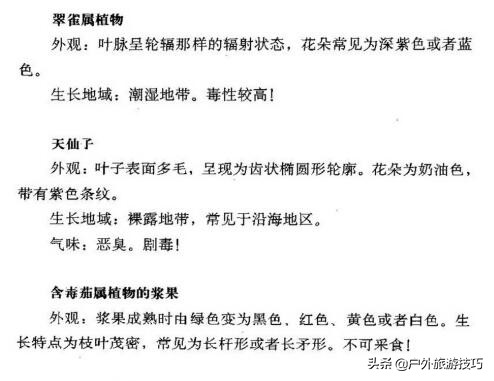 实用野外植物手册推荐,野外有毒植物盘点