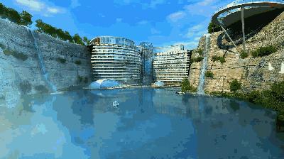 中国深坑酒店建造,为什么深坑酒店被称为建筑奇迹