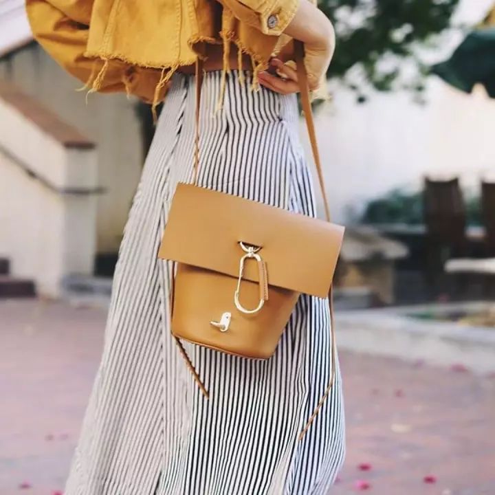 背上插满了flag表情包,背上挎的包包