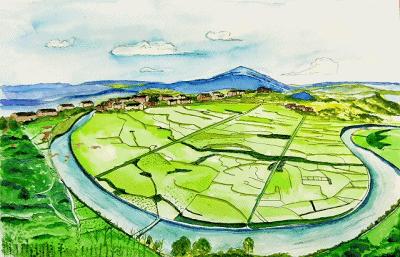 贵阳标志性建筑手绘,贵阳奥林匹克体育中心美图