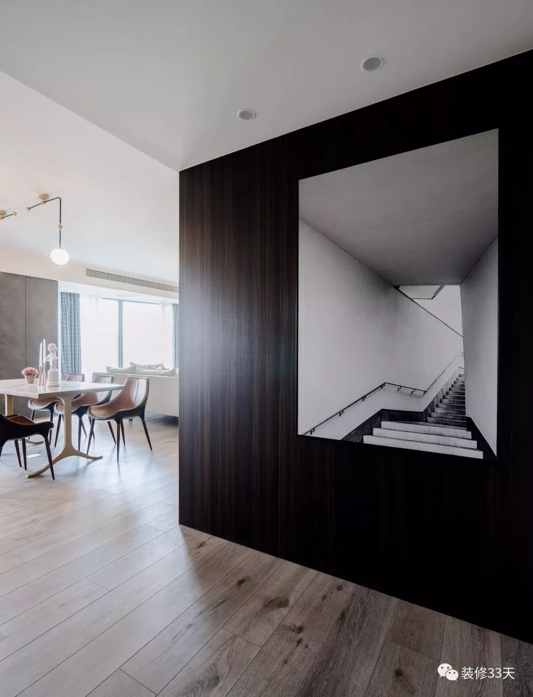 四室户型极简设计,四室横厅大平层装修效果图