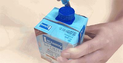 牛奶盒变废为宝怎么叠,变废为宝用牛奶盒做一个手工