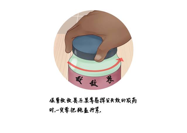 妥善存放和正确使用农药等有毒物品，谨防儿童接触