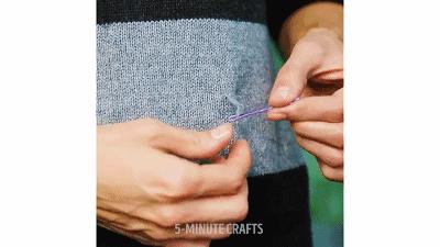 衣服拉链坏了一根吸管就能修,吸管修复拉链的方法