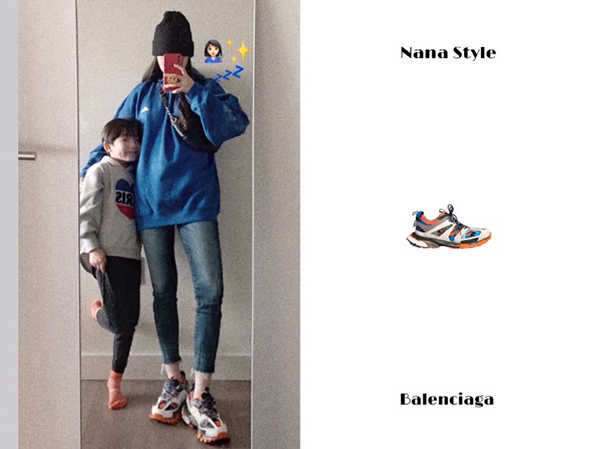 唐嫣你的小白鞋该换换了，同样是配厚外套欧阳娜娜帅哭了