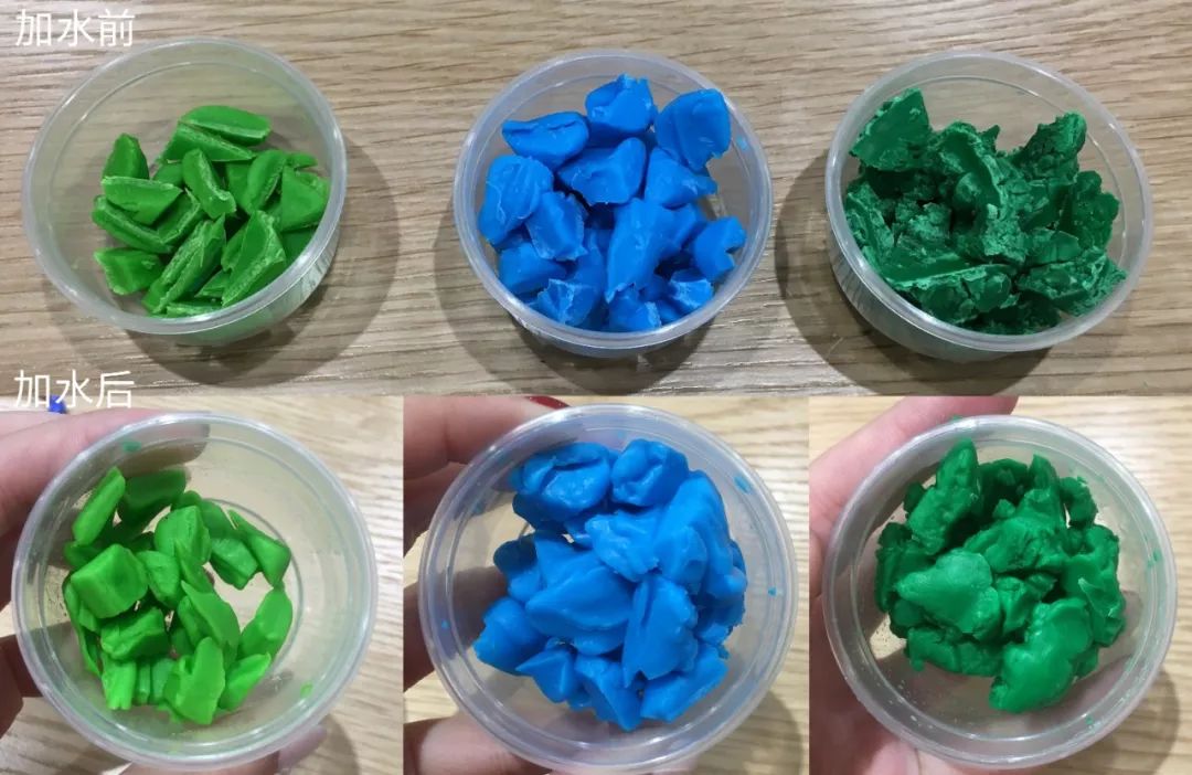 彩泥豌豆宝宝,大米彩泥作品