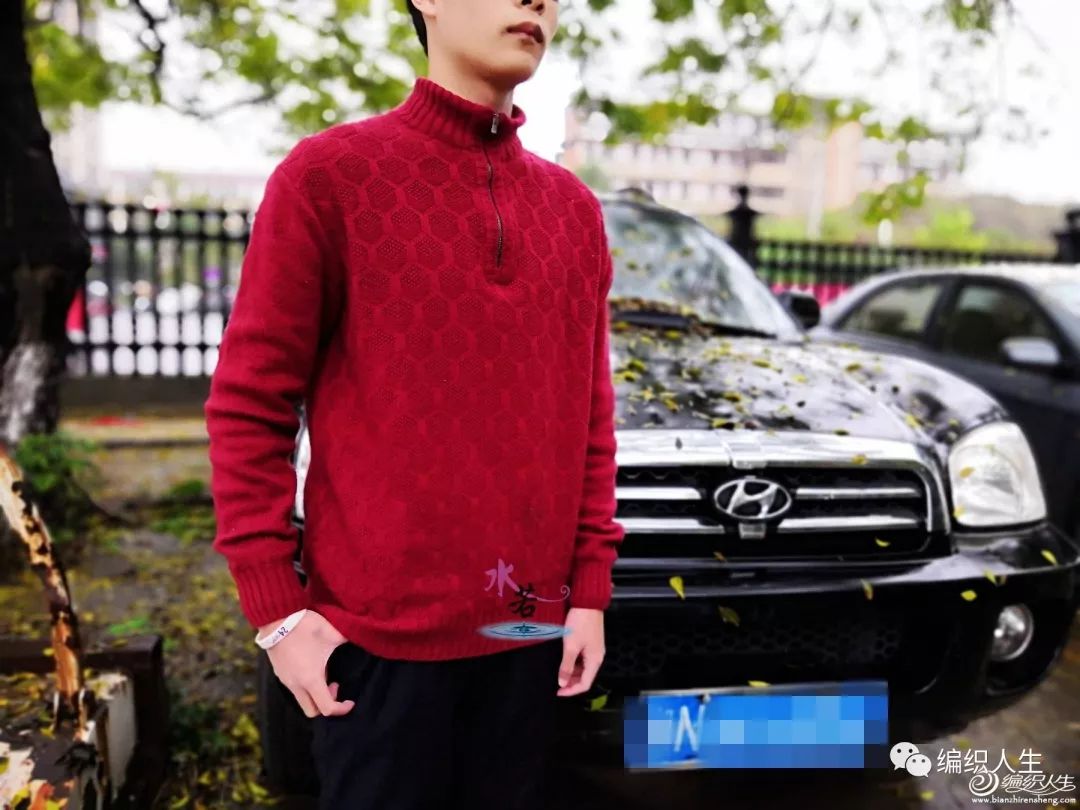 儿童棒针插肩袖毛衣教程男孩,马海毛棒针毛衣圆领子的织法