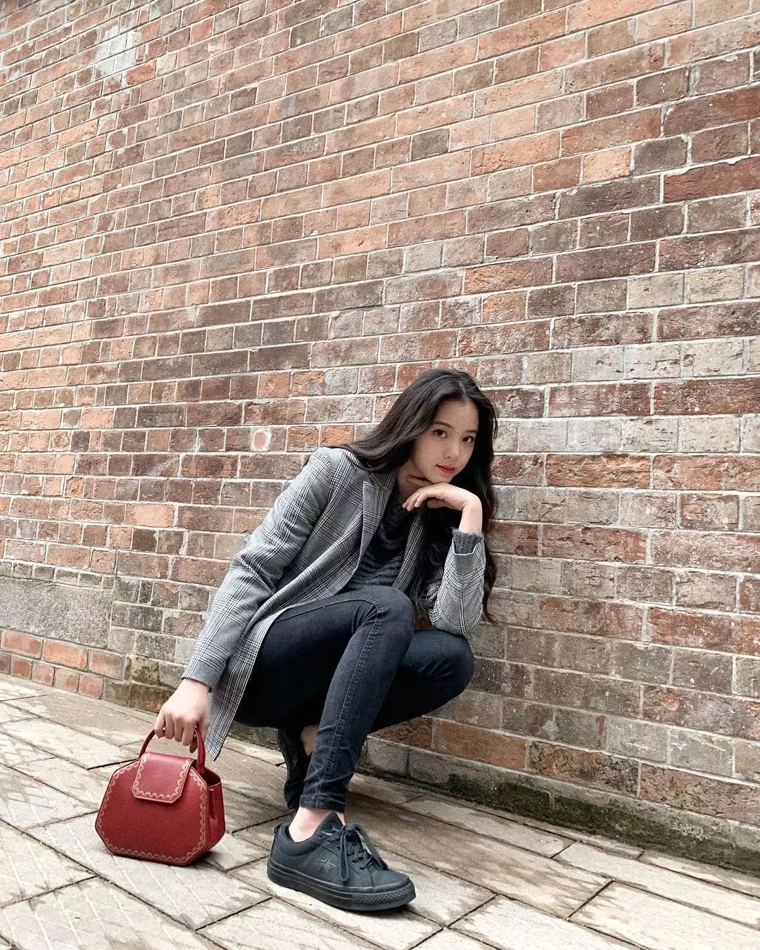 匡威亮橙欧阳娜娜,欧阳娜娜匡威经典款