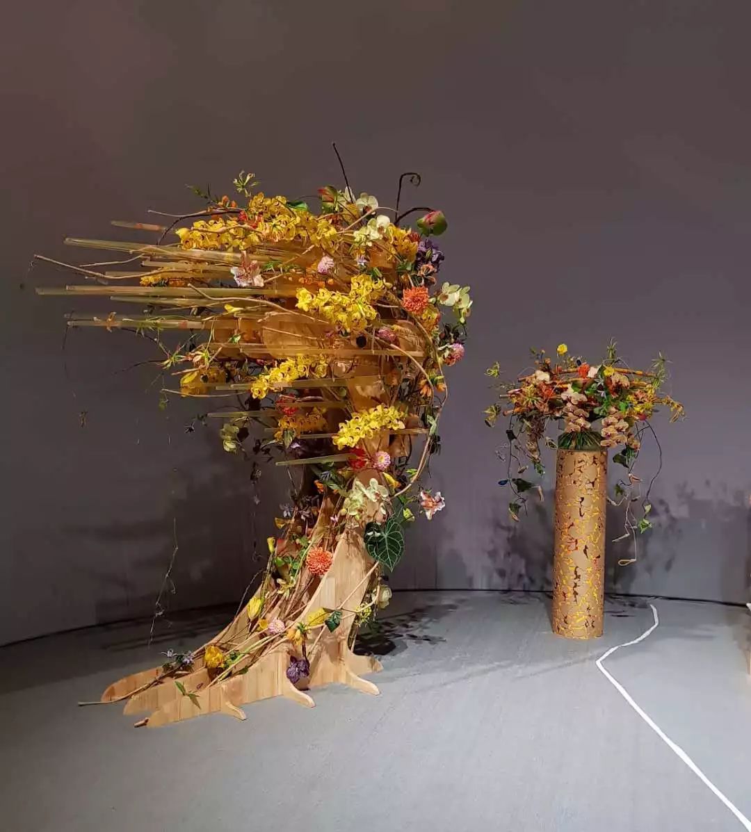 花艺国际比赛视频,2019美国费城花艺世界杯