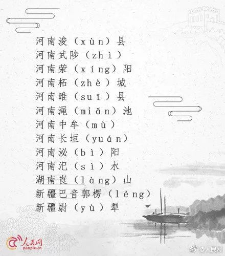 最容易读错的120个地名,一读就错的地名大全集