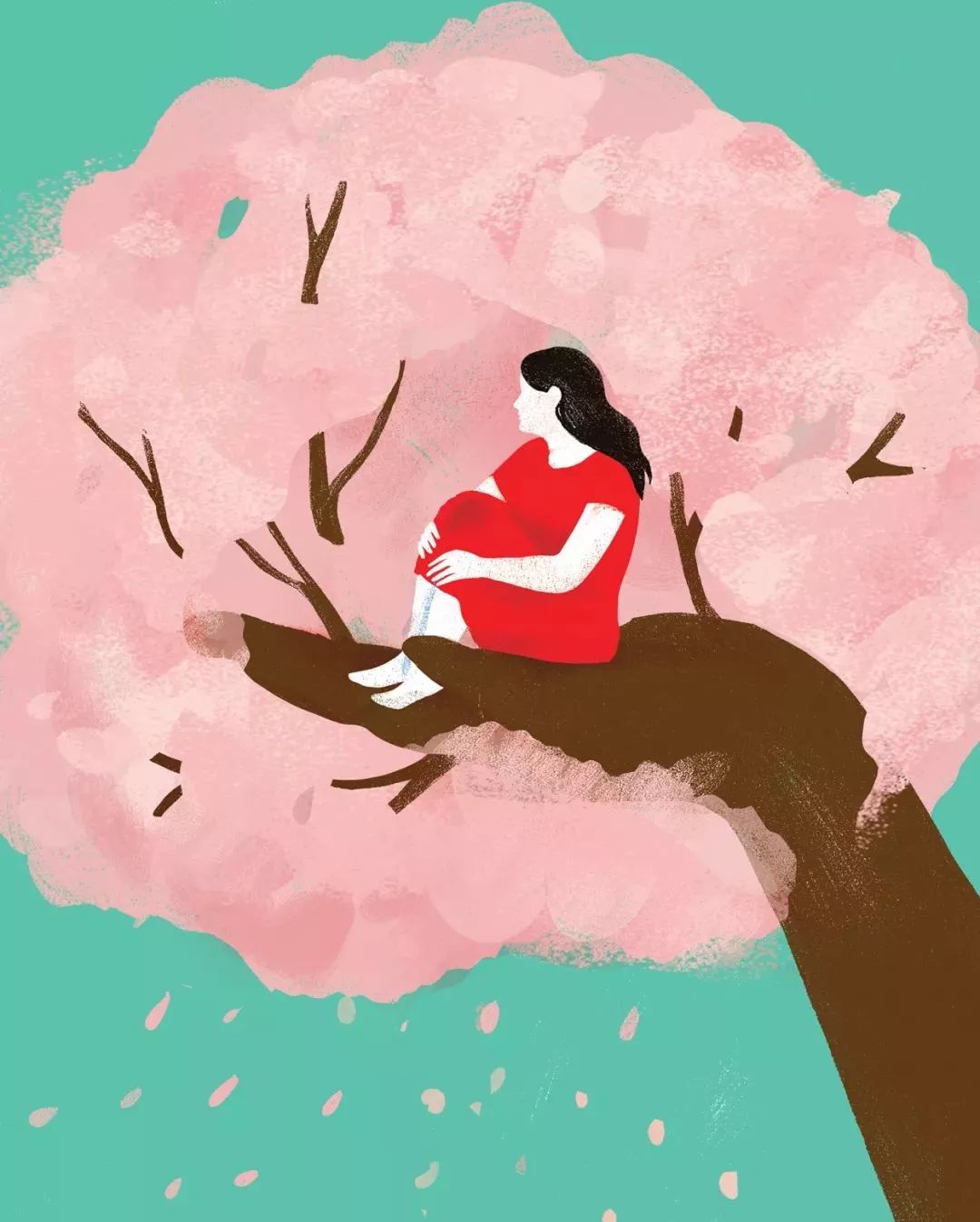 在春天留下一份思念,在阳光明媚的日子里想起了你