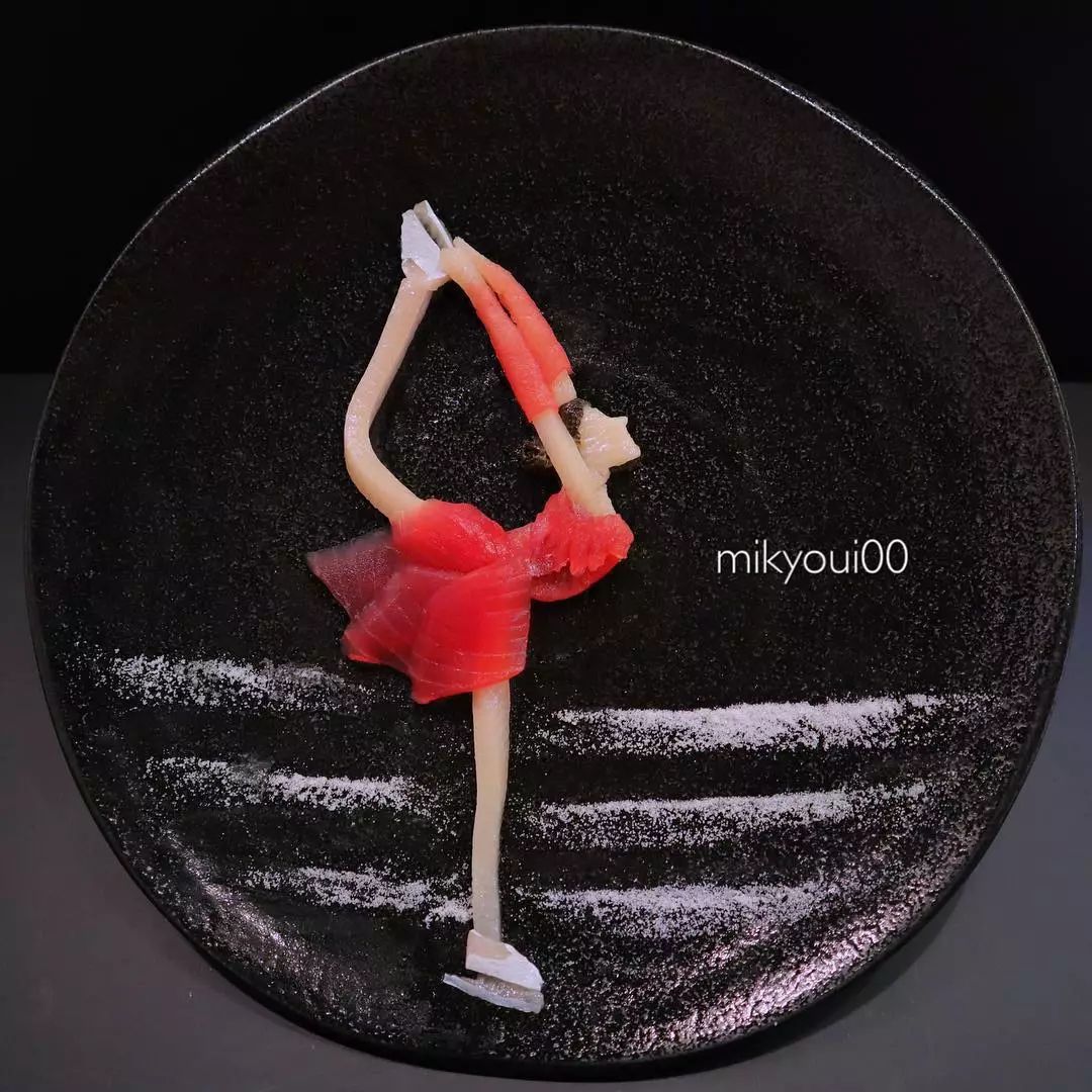 三文鱼作画,用三文鱼作画也能美到爆