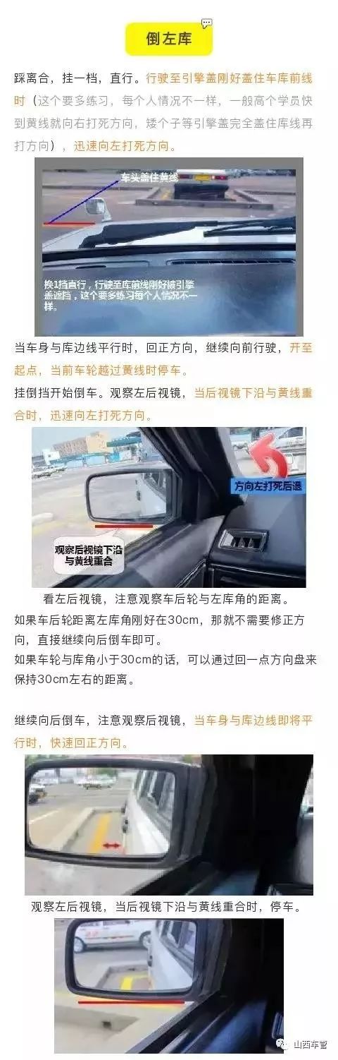 科目二皮卡倒车入库技巧口诀图解,c2自动挡科目二倒车入库练车技巧