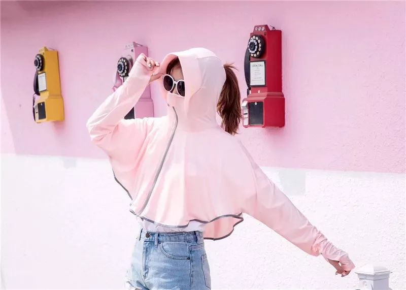 防晒衣仙女连帽,冰感夏季连帽防晒衣