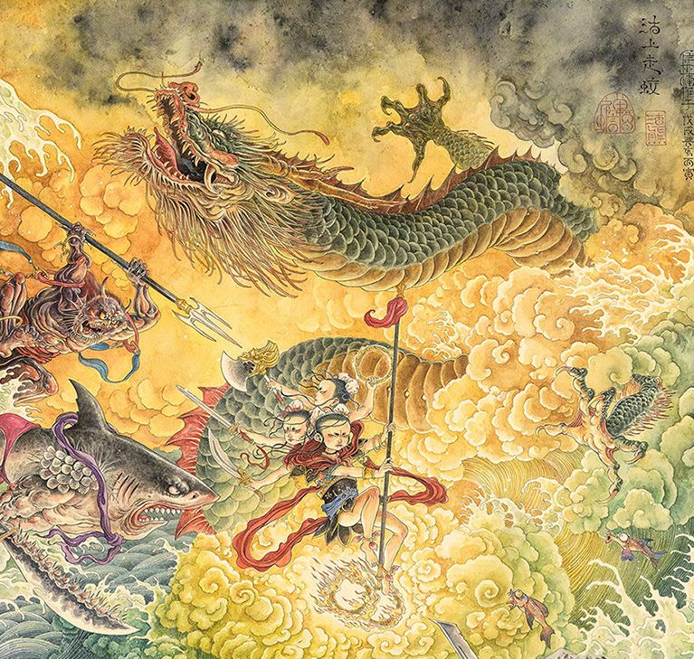 太震撼了！85后帅哥笔下的鬼神世界，迷倒了上万人......