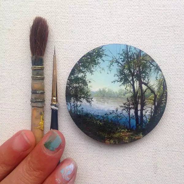 油画风景随身带,旅游景点油画