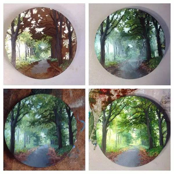 油画风景随身带,旅游景点油画